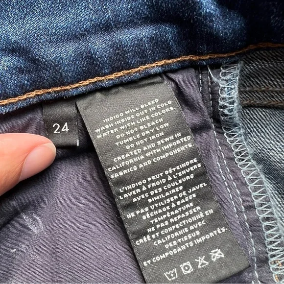 NWOT J.Brand Skinny Jeans, distressed, cropped, high waist CUT 12677 Sz 24 - Picture 10 of 12